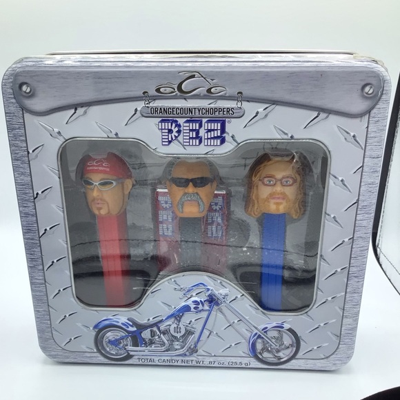 New and sealed OCC ORANGE COUNTY CHOPPERS Pez Candy tin set - Picture 3 of 10